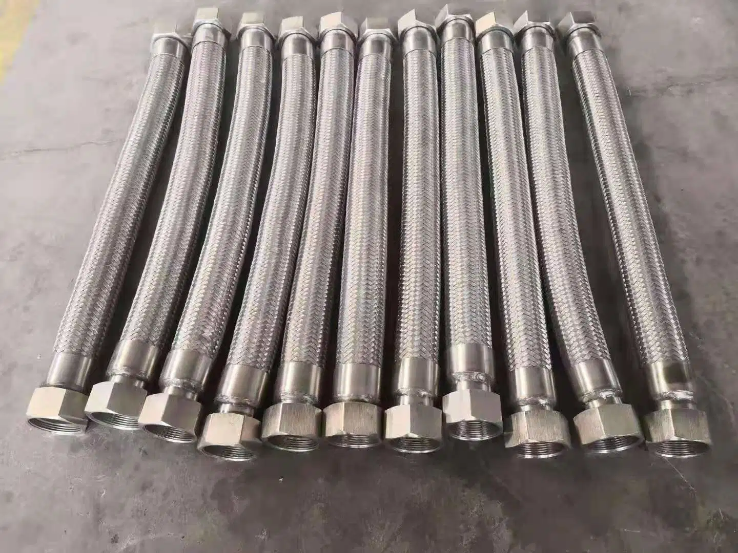 SS304, SS316 Stainless Steel PTFE Flexible Metal Braided Hose