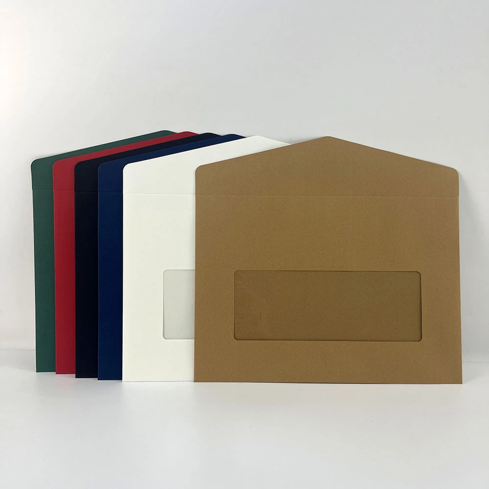 Custom Craft Card Envelopes with Windows for Business Presentation and Gift Cards