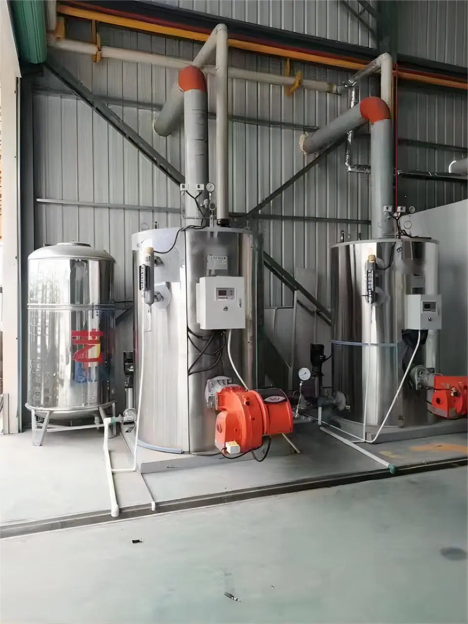 Vertical 0.6t/Hr Natural Gas Heavy Oil Fired Steam Boiler for Making Rebonded Foam