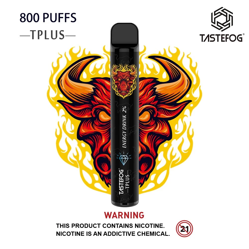 Ofertas de año Nuevo E Cigarette Tastefog Tplus 800 Puff Hookah Pen 3ml sabor a fruta E-Liquid 20mg nicotina desechable VAPE