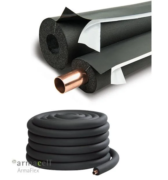 89mm ID 15mm Thick Armacell Class 1 Black Elastomeric Rubber Tube for Condensate Water