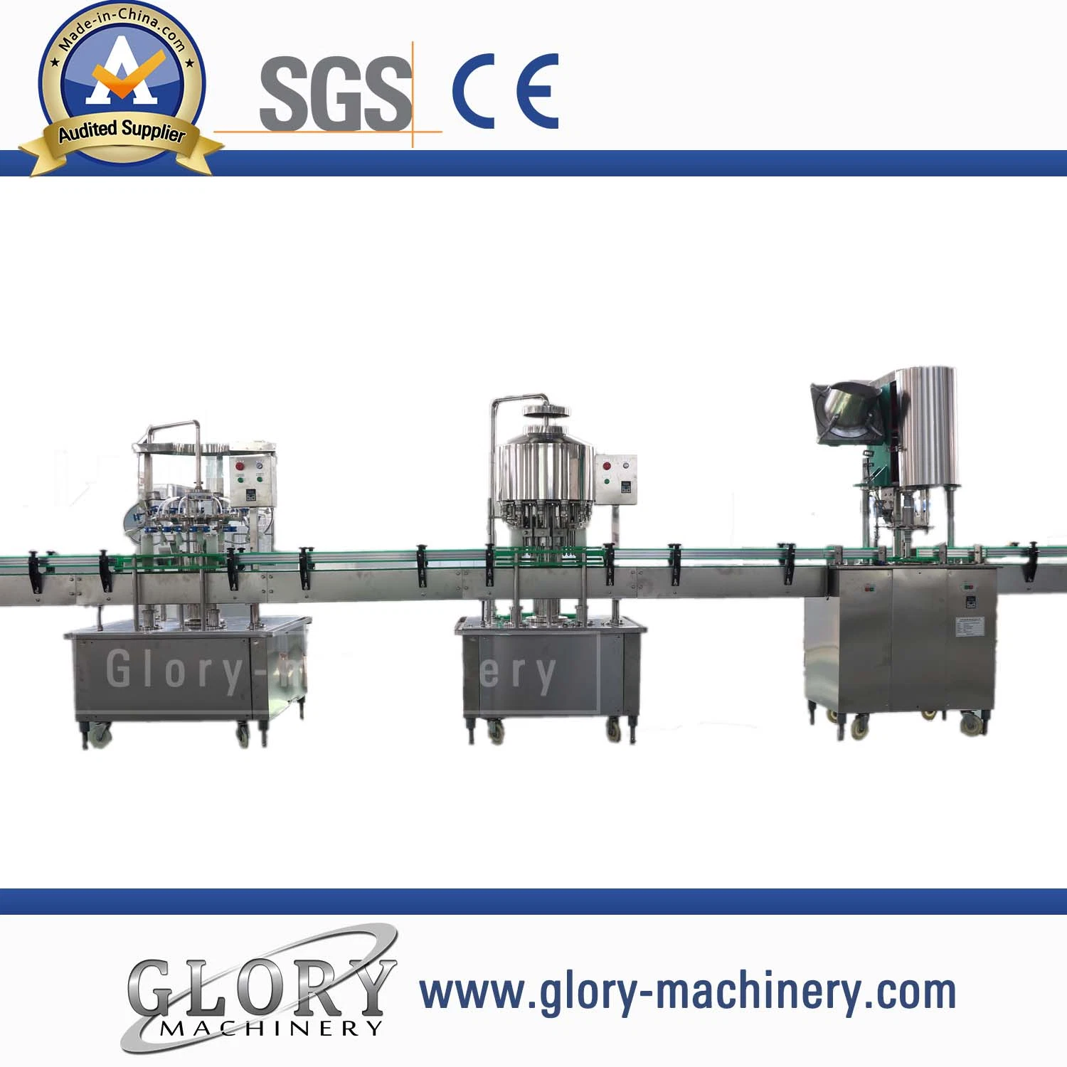 2000bph Split Bottle Water Filling Packing with Blowing Machine
