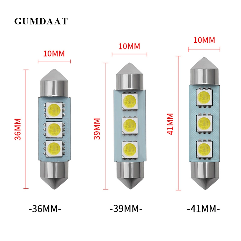 Lampe LED C5W ampoules pour plafonnier pour voitures Festoon plaque d'immatriculation auto Ampoule