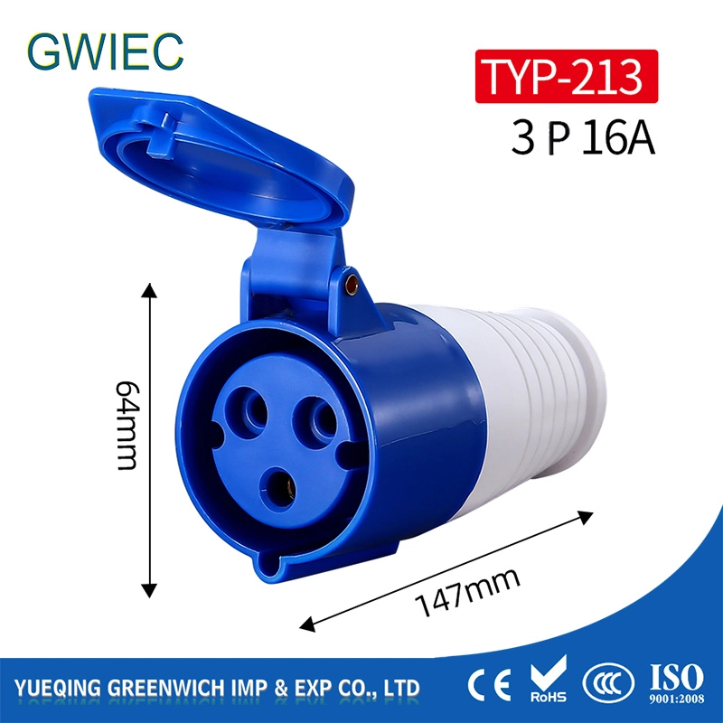 Industrial Electrical Gwiec Wenzhou, Zhejiang, China Male Female Socket 32AMP Plug