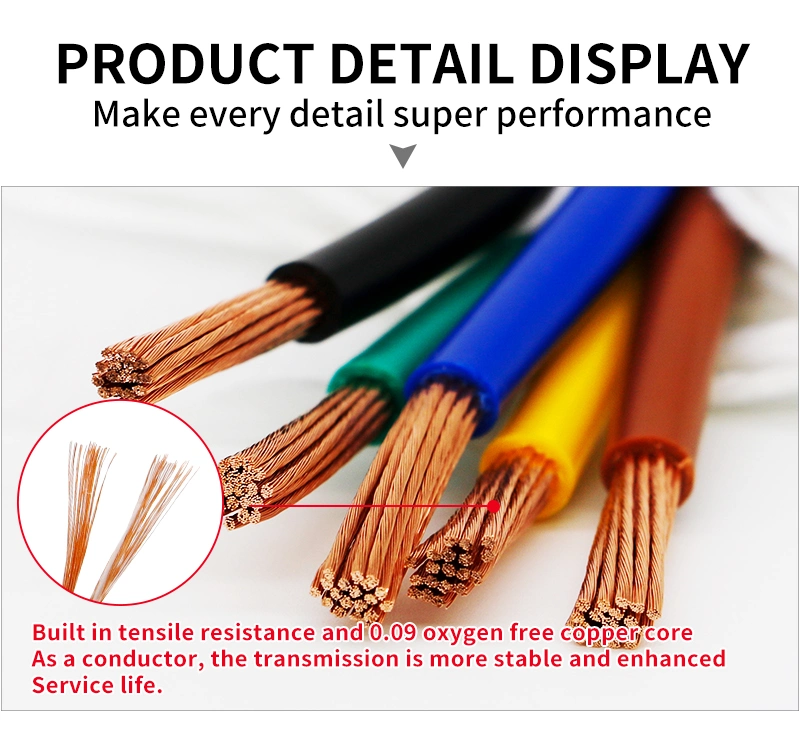 High Flexible Multic 12 16 30 10 Core Trvv Robot Cable PVC Insulated Copper Electr Wire and Cable