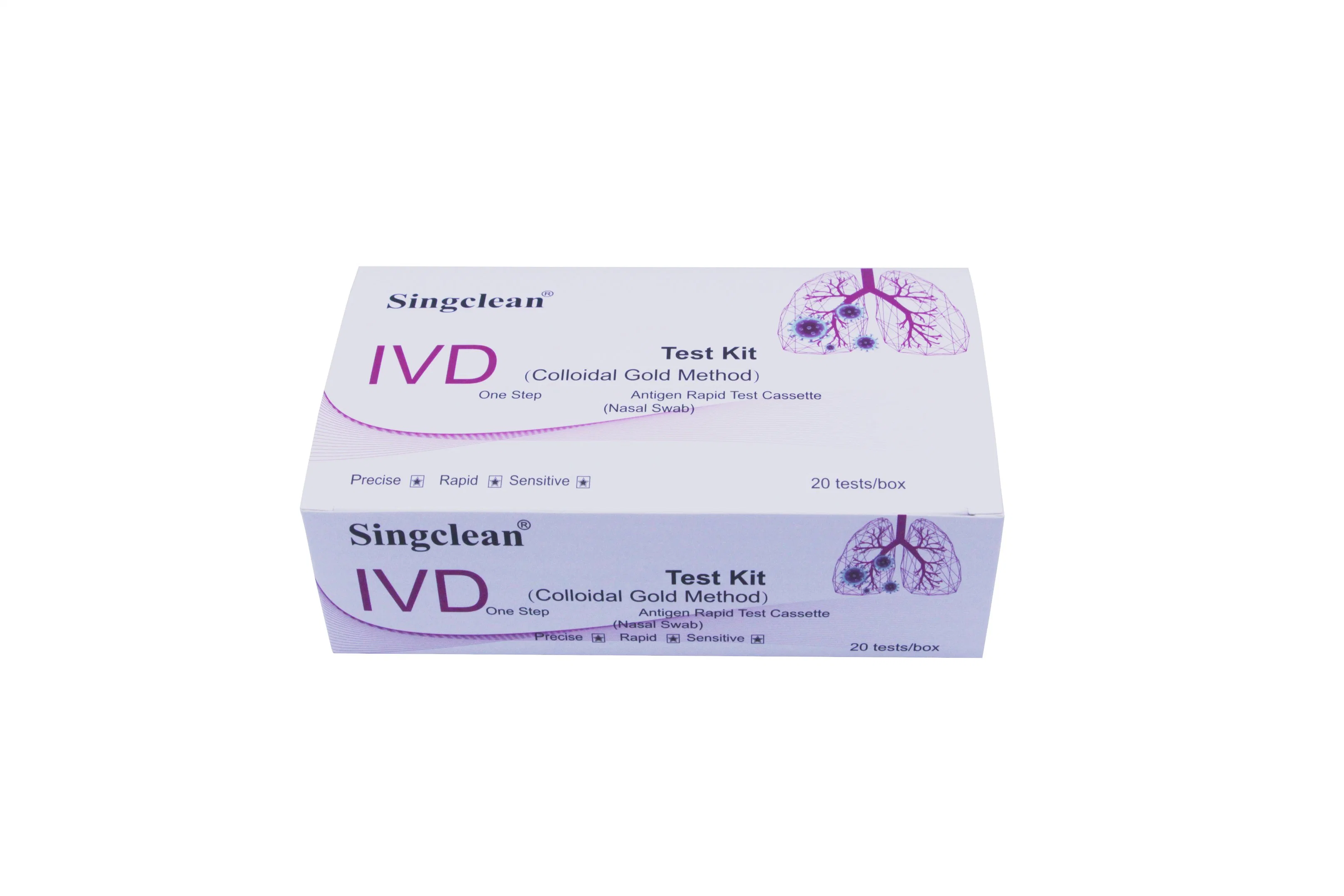 Singcنظيف متعدد المواصفات Nasal Antigen Test CE1434 معتمد