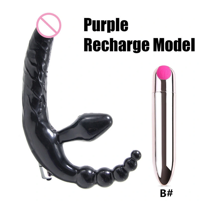 Three Heads Anal Beads Butt Plug and G Spot Dildo Vibrator