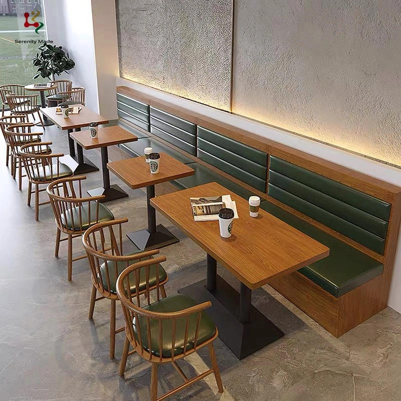 Restaurante personalizados Conjunto de muebles de calidad comercial de Fast Food stand Mobiliario Tienda Sofás