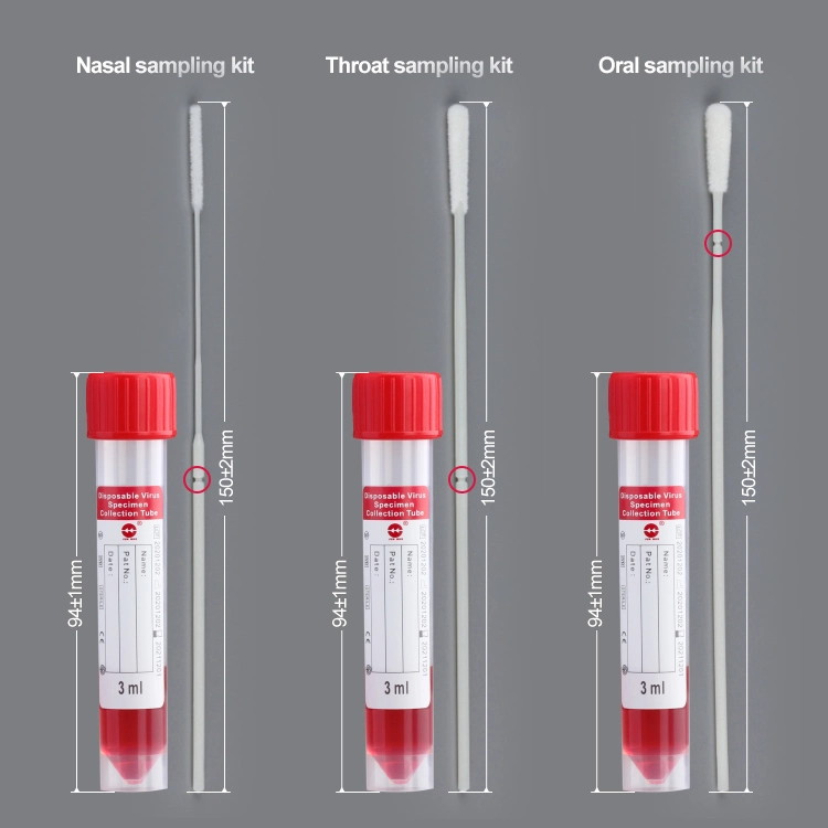Medios de Transporte de virus de la prueba de PCR