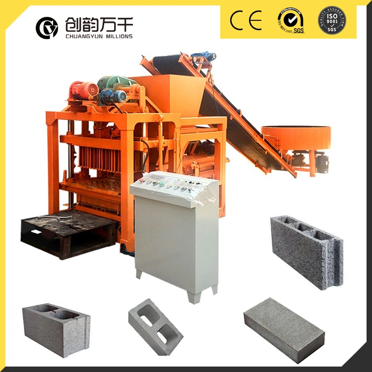 Qt4-26 Günstige Halbautomatische Beton Hollow Block Herstellung Maschine