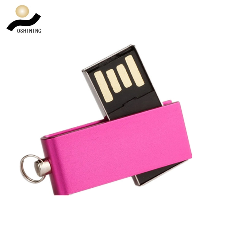 Pivot de métal Pen Drive Custom rotation de disque USB (USB-MT405)