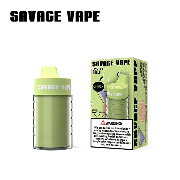 New Disposable/Chargeable E Cigarette 10K Puffs Savage Vape Crayon Vape Pen