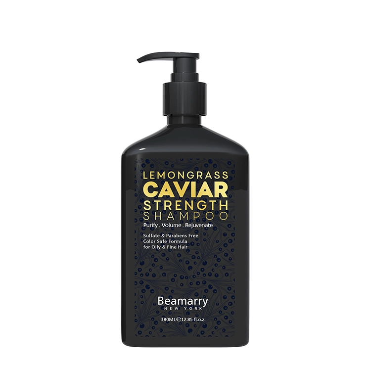 Los productos capilares Beamarry OEM ODM Servicios Profesionales de Cuidado del Cabello Beamarry Lemongrass Caviar fuerza el champú para cabello fino y aceitoso