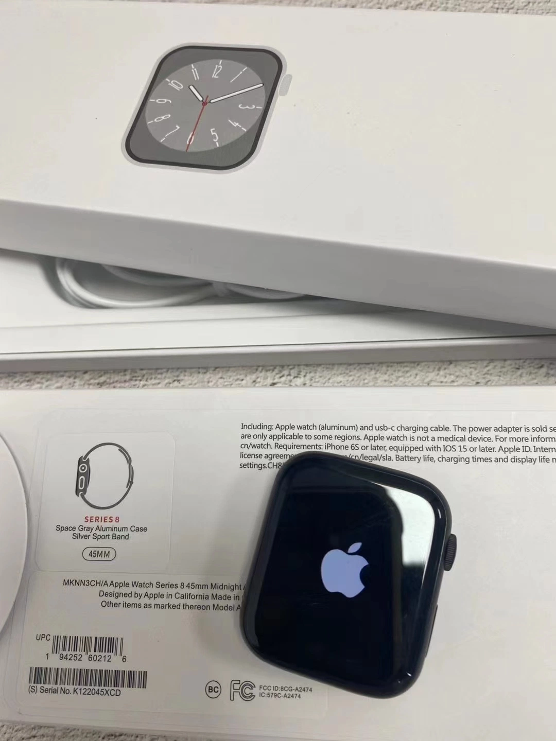 1: 1 für S8 Uhr Serie 8 45mm iWatch 6 7 Smart Watch Sportuhr mit kabellosem Ladevorgang für Telefon 12 mit Original Logo Box