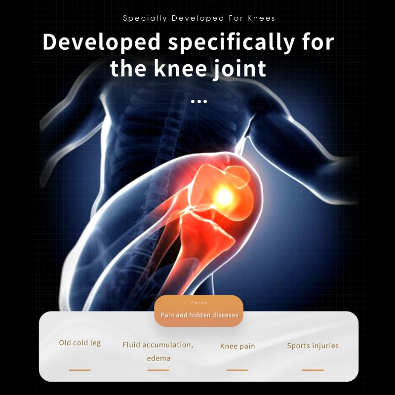 Pressão de ar inteligente vibração elétrica Aquecimento do massajador para os joelhos alívio da dor