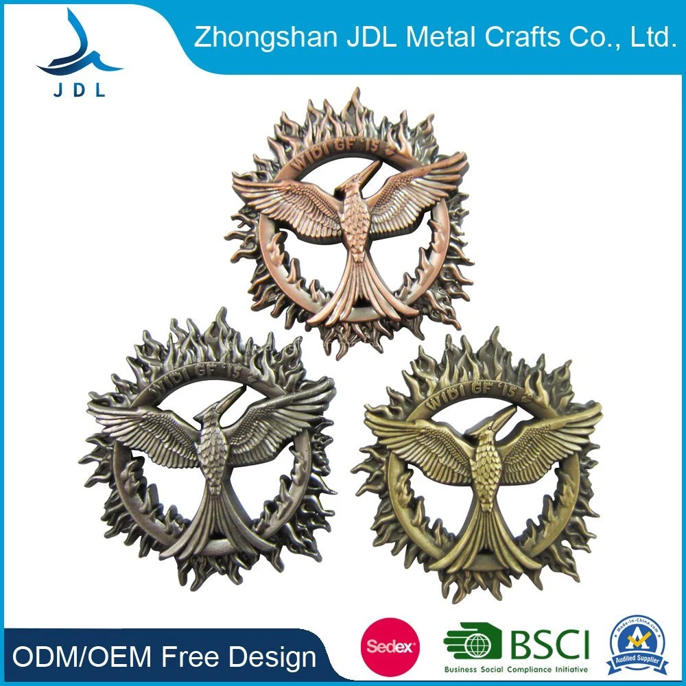 2021cheap Fashion Metal Antique Breast Name Badge (066)