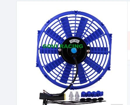 14inch Blue Universal Car Radiator Electric Fan Cooling