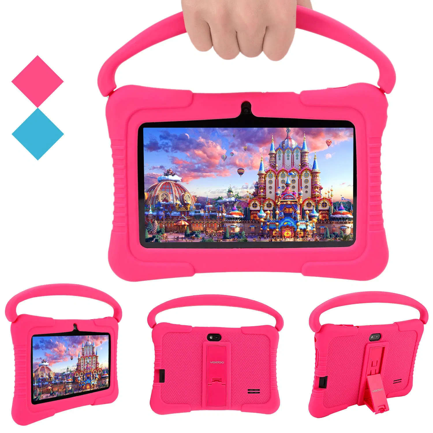 Rendimiento de alta calidad/alto costo A133 Android Tablet 7 pulgadas Android 12 niños Juegos de aprendizaje tabletas WiFi para niños educativos Android niños OEM Aceptar