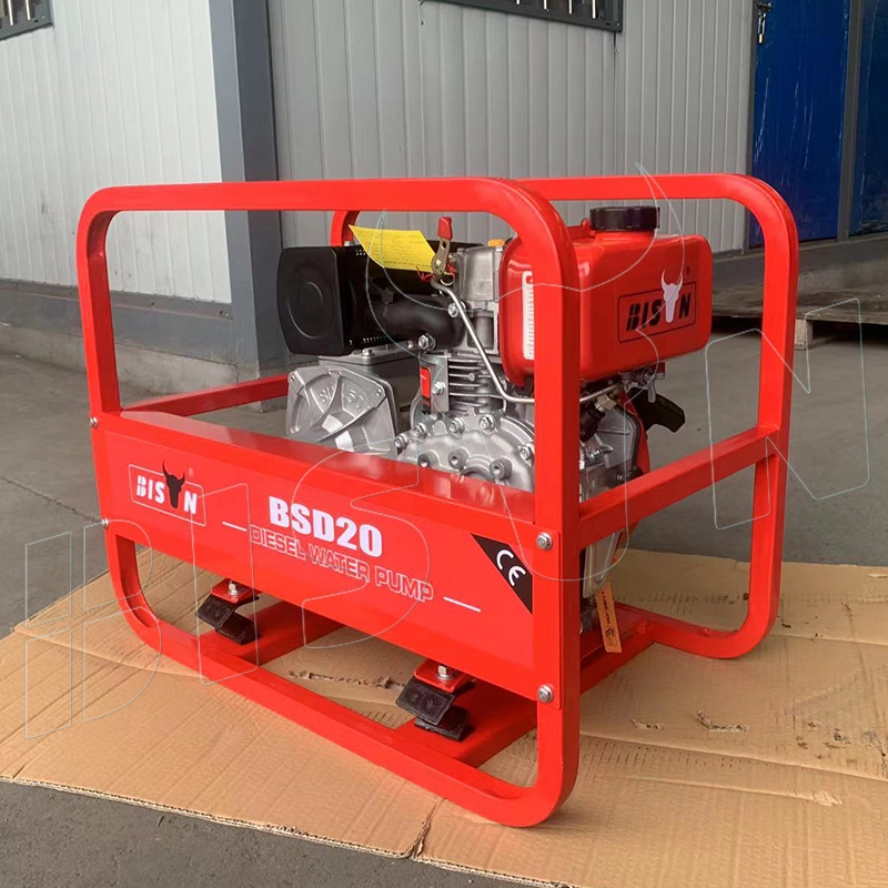 Bison High Volume High Pressure Water Pump 2" 3inch Diesel Engine Manufacturer Casting Diesel Water Pump