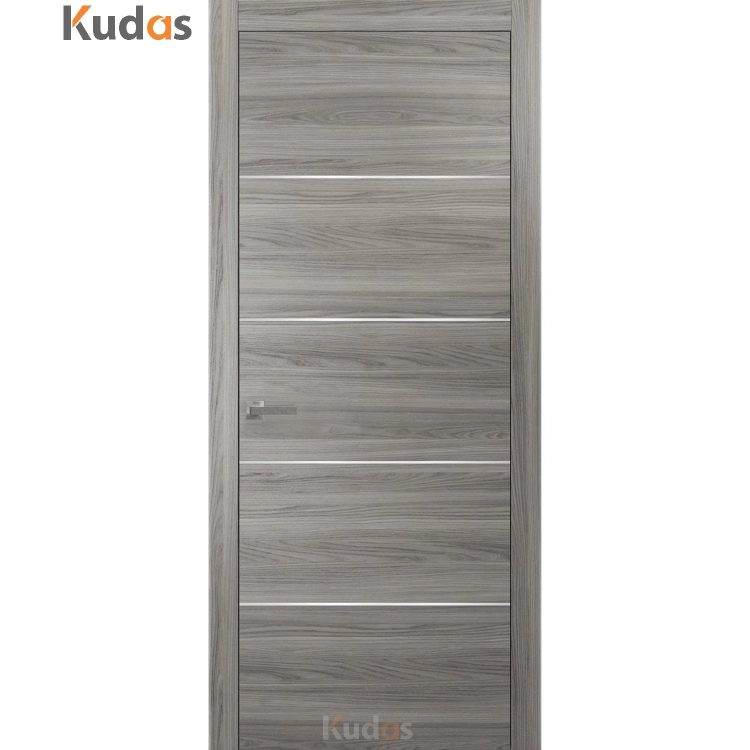 Kudas Foshan Home Interior Anti-Theft Simple Plywood Natural Oak Wooden Door for House