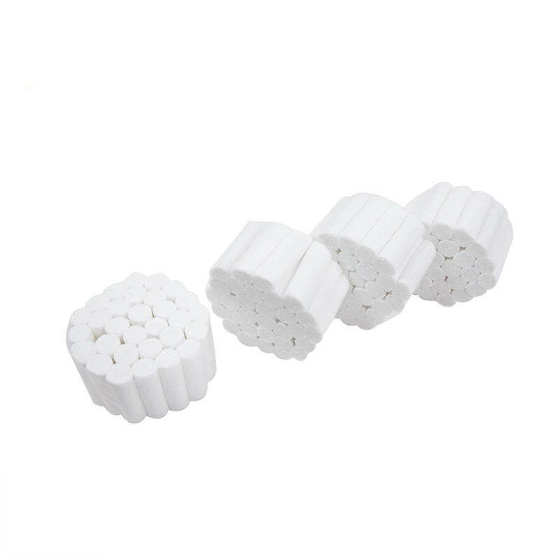 100% coton absorbant élevé de haute qualité coton blanchie Medical Dental 0.8cm x 3.8cm de rouleau ou d'autres de taille pour l'hôpital avec ce ISO-13485