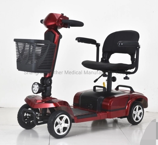 Approved High-Quality Handicapped Four Wheels Electric Mobility Scooter for Elderly and Adult