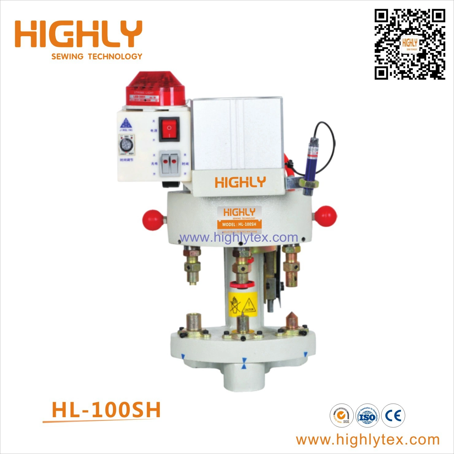 Hl-03-80 Security Three Heads Pneumatic Button Attaching Machine