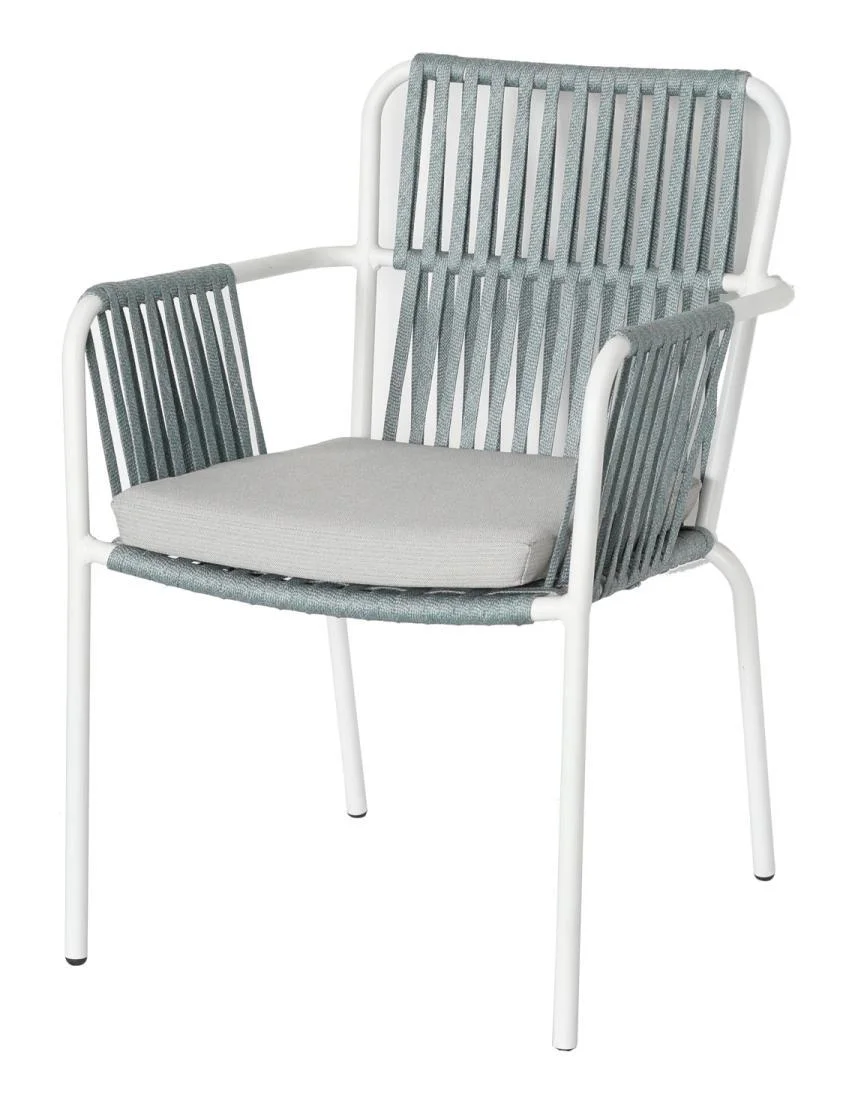YH-4003p cadeira de corda de alumínio para exterior móvel corda jantar Jardim Cadeira de Pátio