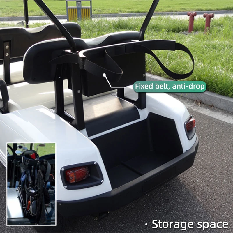 Banco OEM ODM de 4 rodas, 2 linhas, personalizado e em cores gratuitas Sport Buggy melhor lazer motorizada Electric Golf Cart com grande Local de armazenamento