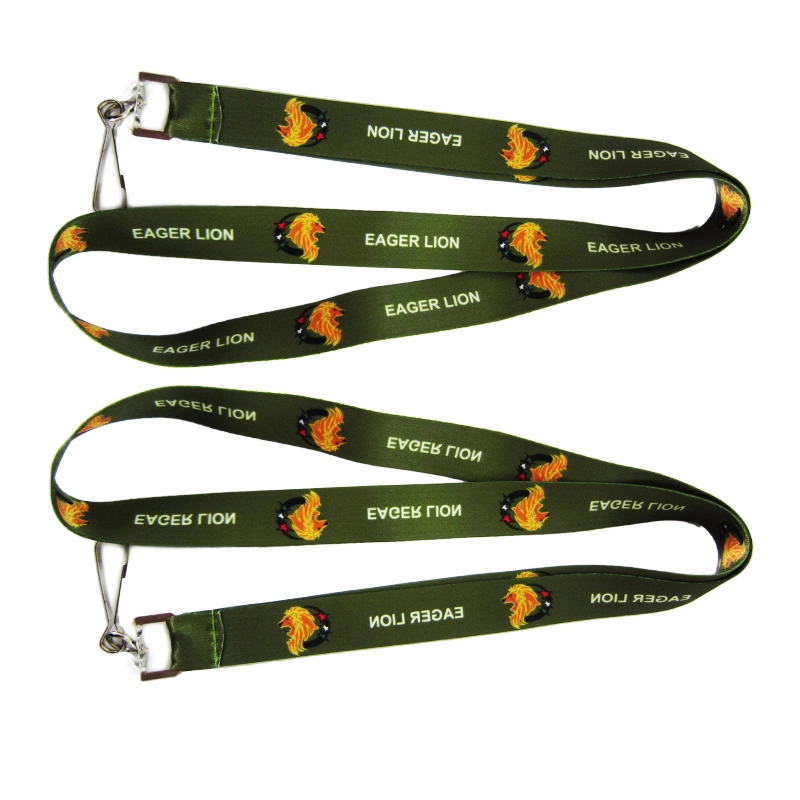 Cheap Custom Personalized Black Silk Screen Printed Lanyards Promotional Gifts