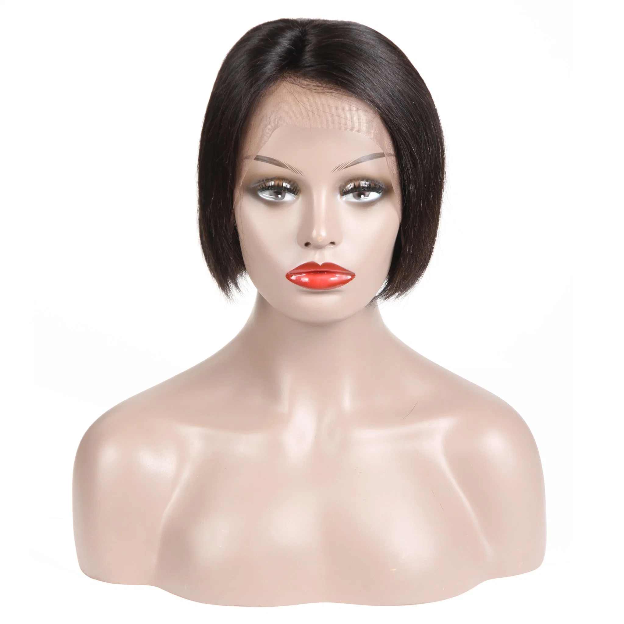 Kbeth Machine Made Human Hair Wig Without Lace 2021 Summer Very Cheap Price Short Straight Hair Original Factory Wholesale/Supplier Full Sewing Machine Work Making Bob Wig