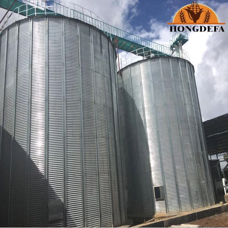 Galvanized Steel Grain Silo for Wheat Storage, Maize Storage
