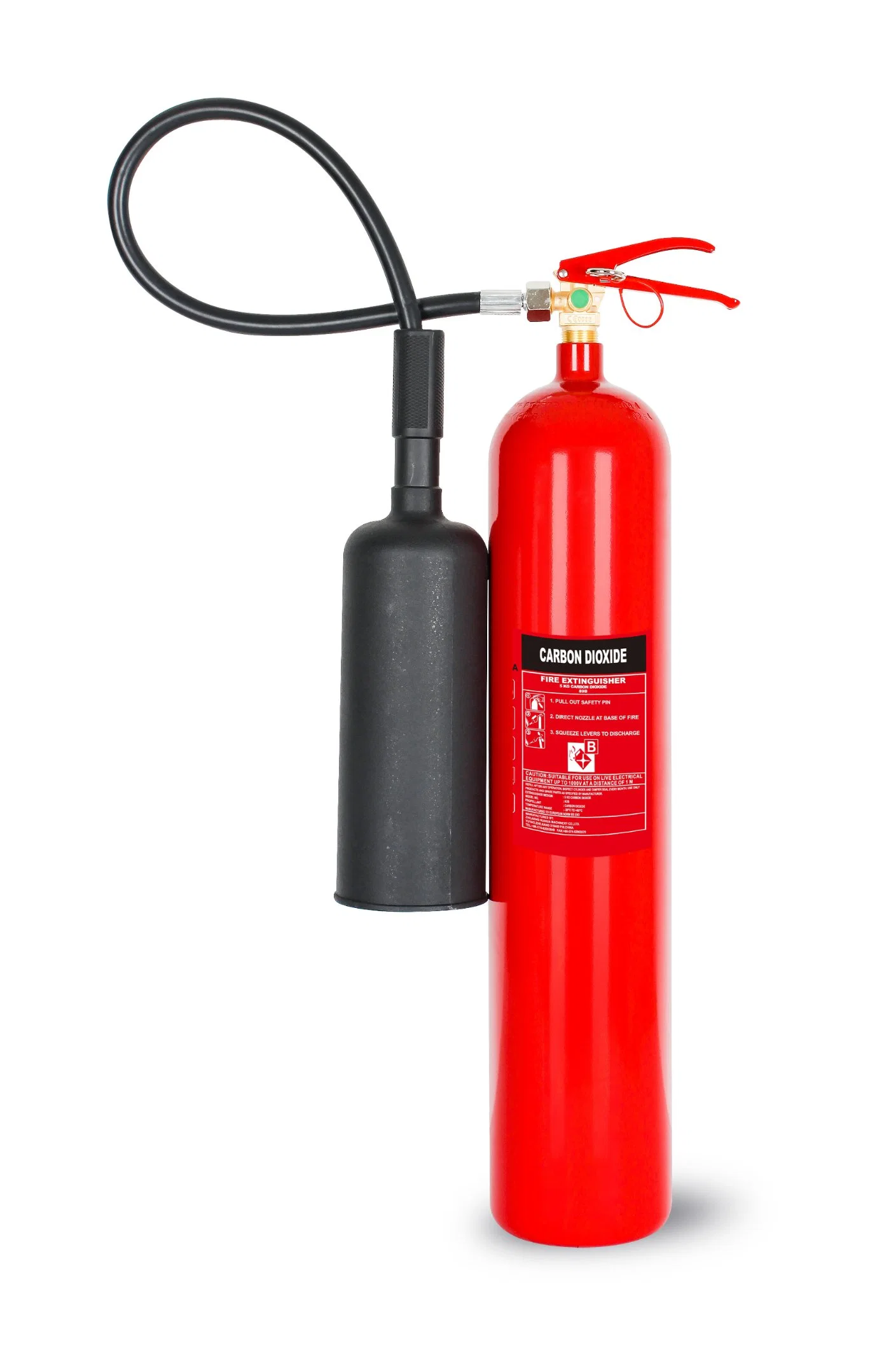 2kg 5kg 5lbs 10lbs 15lbs 20 Lbs En3/DOT Steel Aluminum Portable CO2 Fire Extinguisher