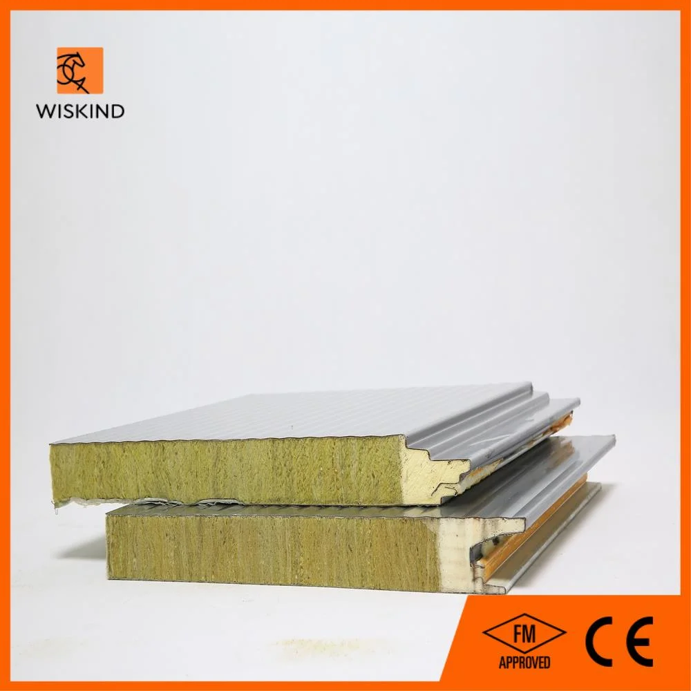 A Grade Fireproof/Acoustic/Thermal Insulation Glass Wool +PU Wall/Roof Outer/Inner Sandwich Board for Warehouse/Workshop/Storage