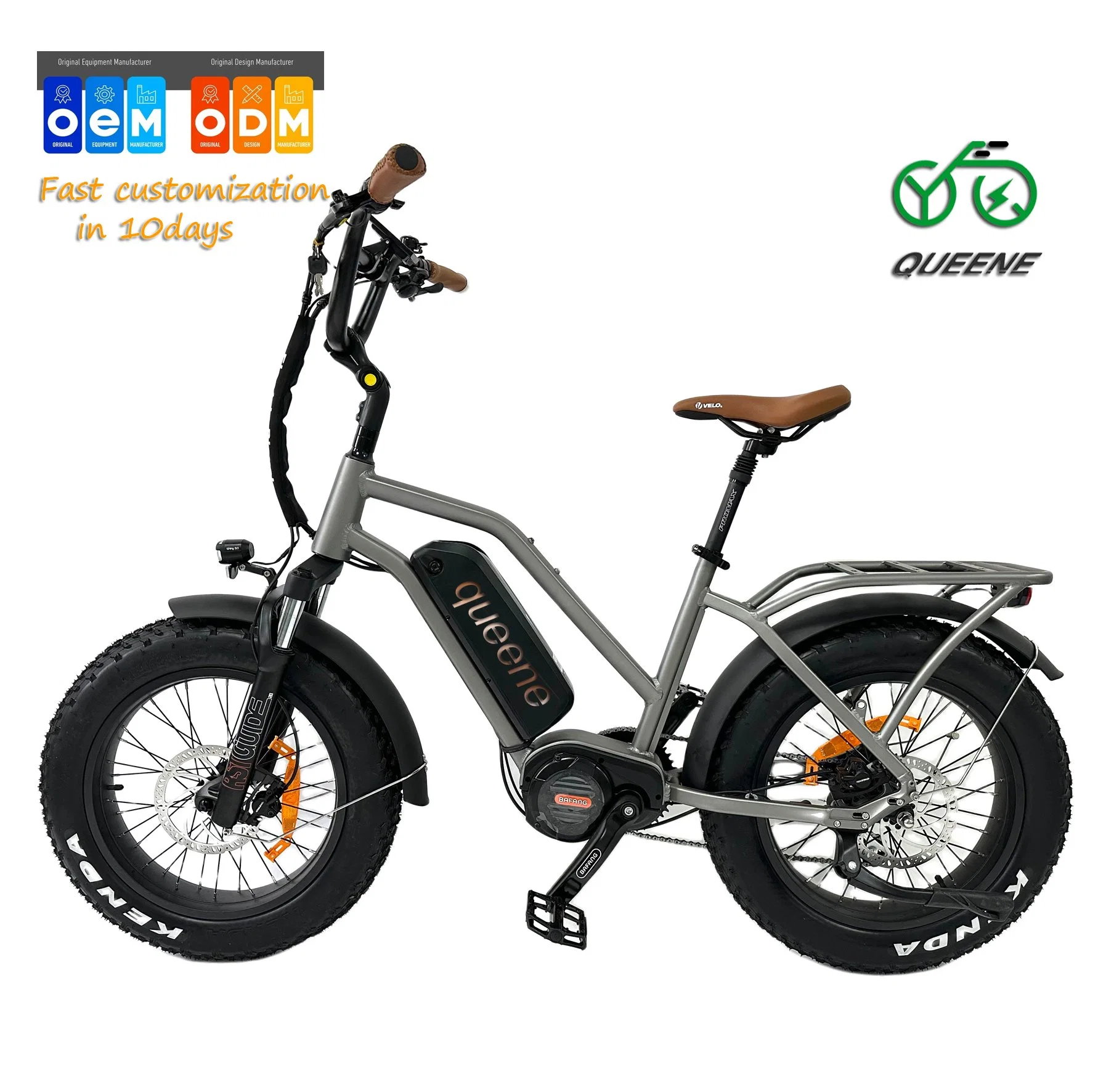 Queene/2023 Neues High Speed eBike Fat Tire Elektrofahrrad 750W 48V E-Bike 20 Zoll E Mountainbike Elektro Dirt Bike