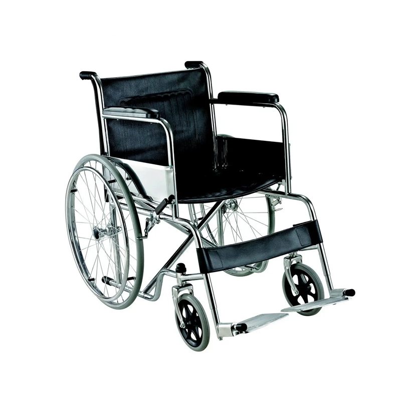 Economia da cadeira de rodas de aço dobrável Manual cadeira de rodas