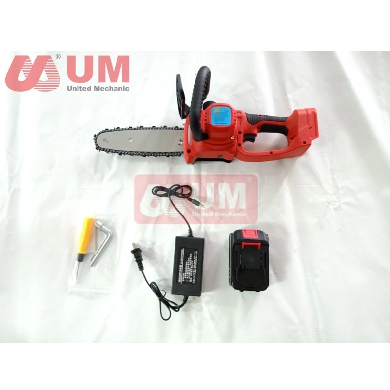 Um Professional Lithium Battery Electric Chainsaw Machines Chainsaw Garden Power Tools Wood Cutting