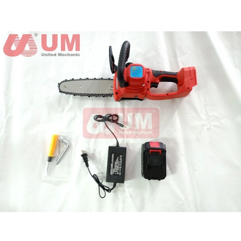 UM profesional batería de litio Chainsaw Máquinas de Chainsaw Jardín de energía Herramientas Corte de madera