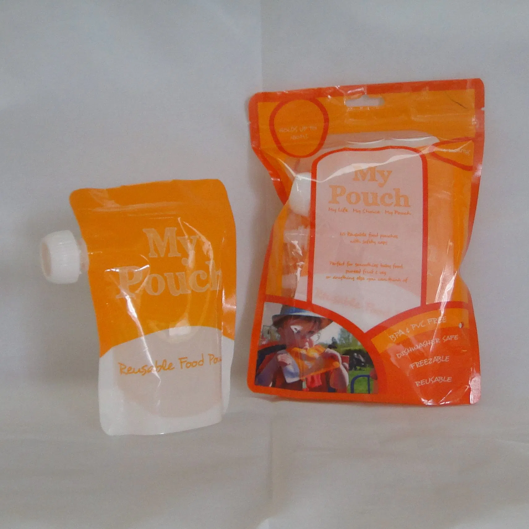Top Filling Zipper Food Pouch Stand up Zipper Ice Cream Powder Packing Plastic Bag