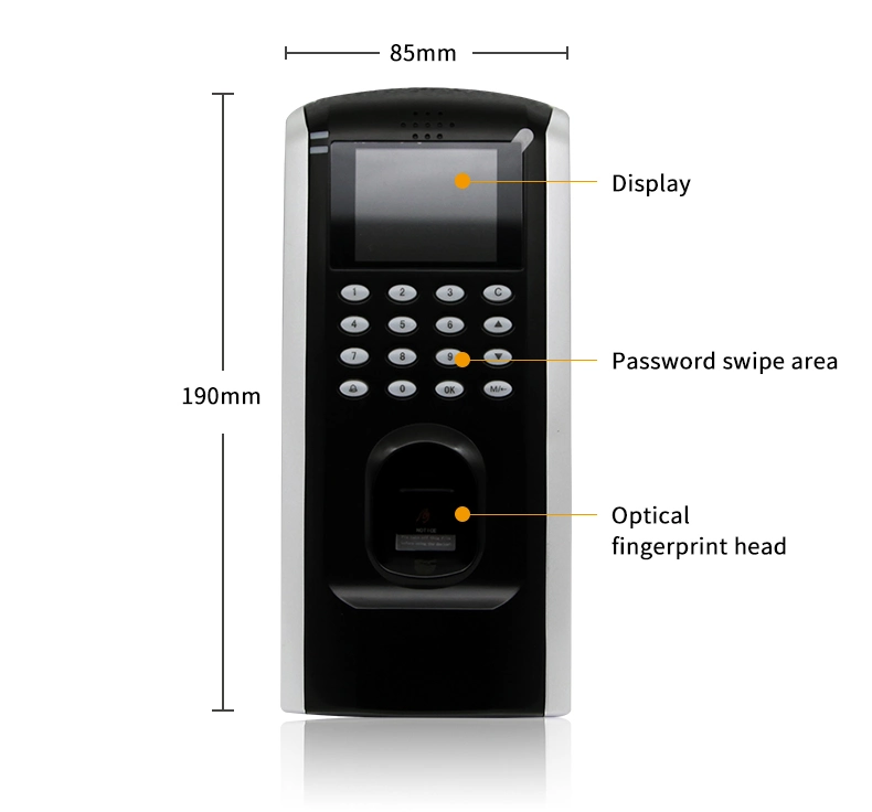 1500 Fingerprint Capacity Access Control System Zeiterfassung Maschine