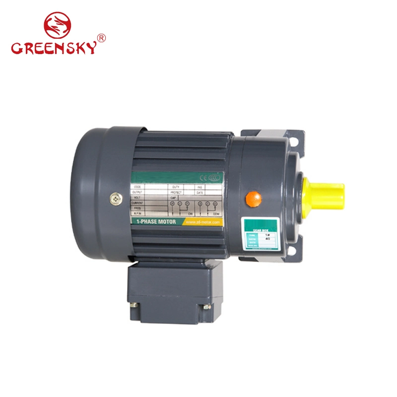 High Power 0.1-0.75kw 3 Phase AC Gear Motor with Brake