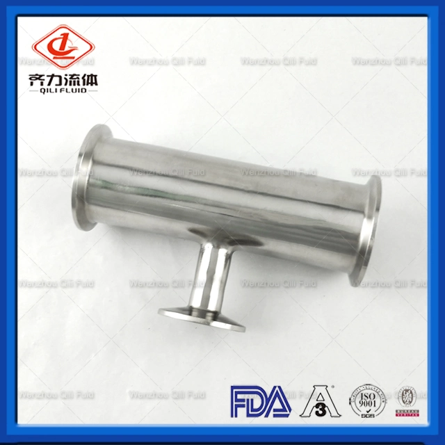 Food Grade Sanitary Stainless Steel Reducing Tee