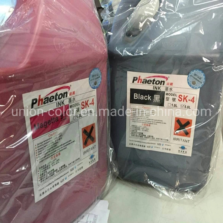 1L 5L Package Spt 510 1020 Head Phaeton Original Sk4 Ink Flex Vinyl Sticker PVC Pet Printing Ink Pigment Ink Made in China