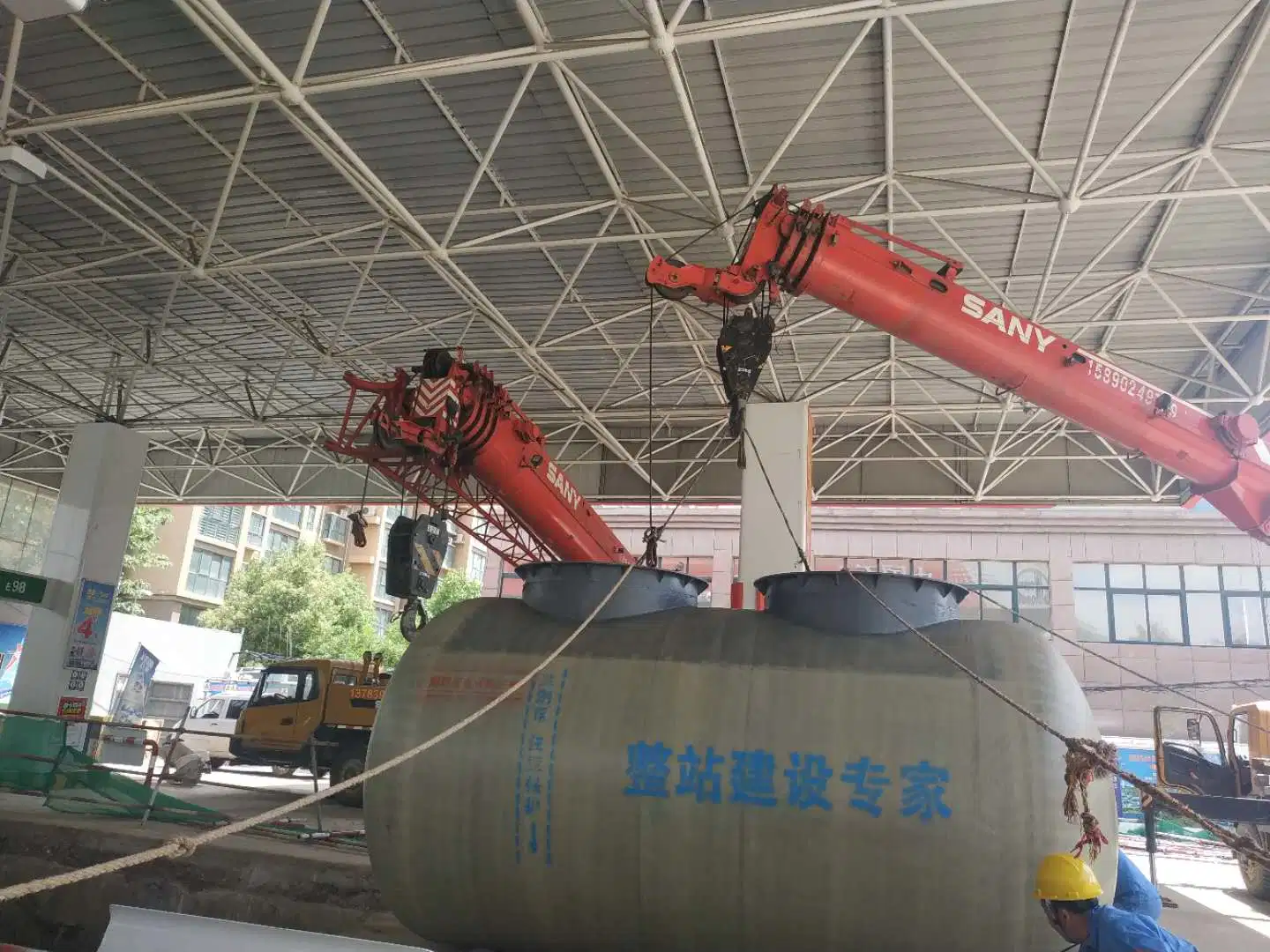 Furen Haosheng Sf 20kl 2600mm Double Wall Oil Fuel Storage Tank