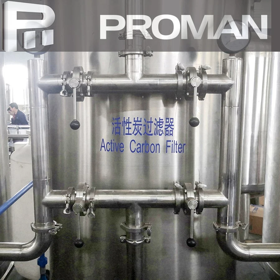 Commercial Drinking Pure Water Reverse Osmosis Purification Processing Equipment RO Well Water Tap Water Treatment System Plant with 304 Stainless Steel Tanks