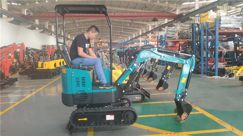 China Marke HT 1ton Mini Bagger CE EPA Erde bewegen Maschinen Diggers Baufarm Gargen Kleine Schaufel Micro Bagger