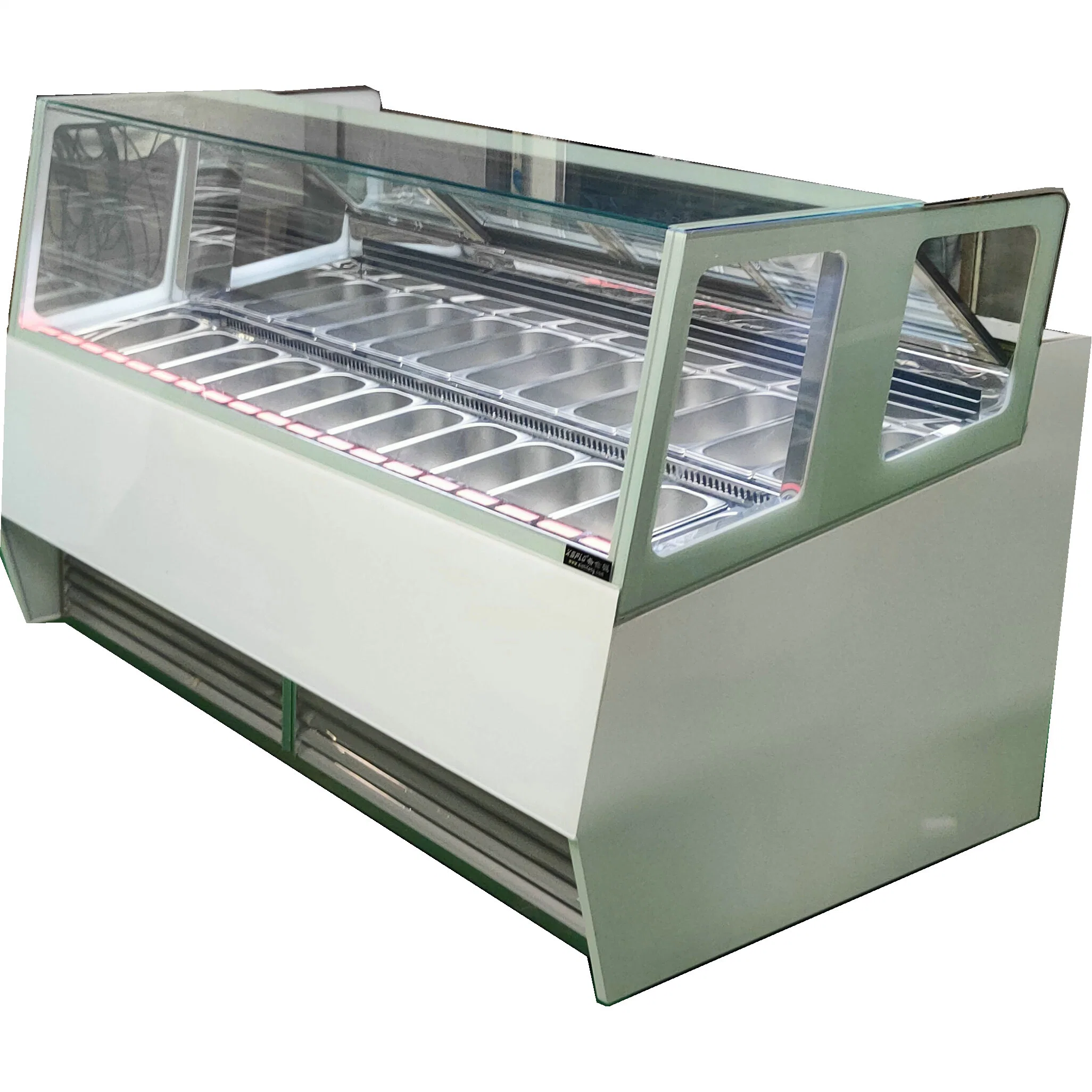 Professional-Class Performance Gelato Display Showcase Freezer