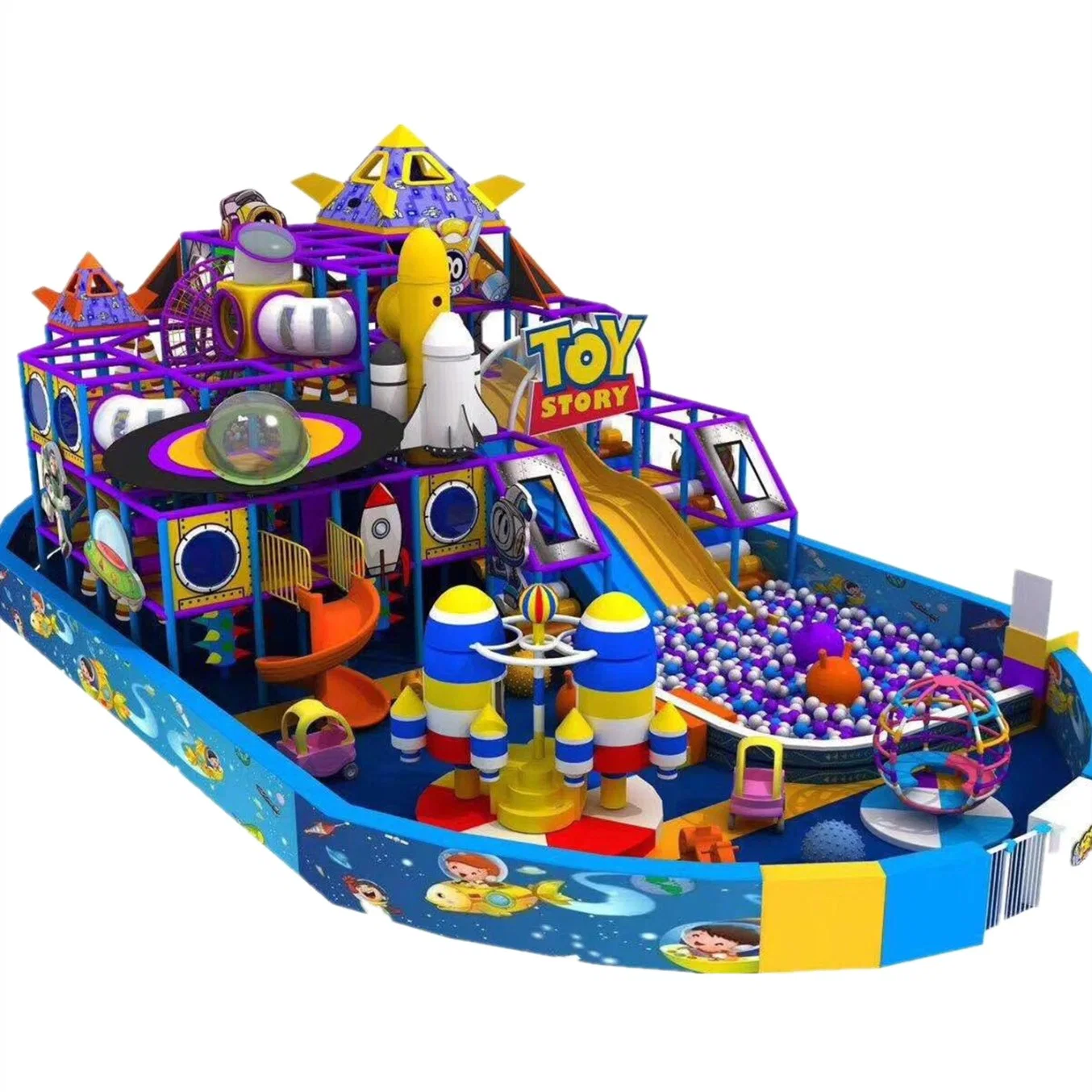 Manufacturers Custom-Made Large Indoor Children's Playground Toys, Parent-Child Playground, Supermarket Entertainment Facilities in Line with ISO9001 Standards