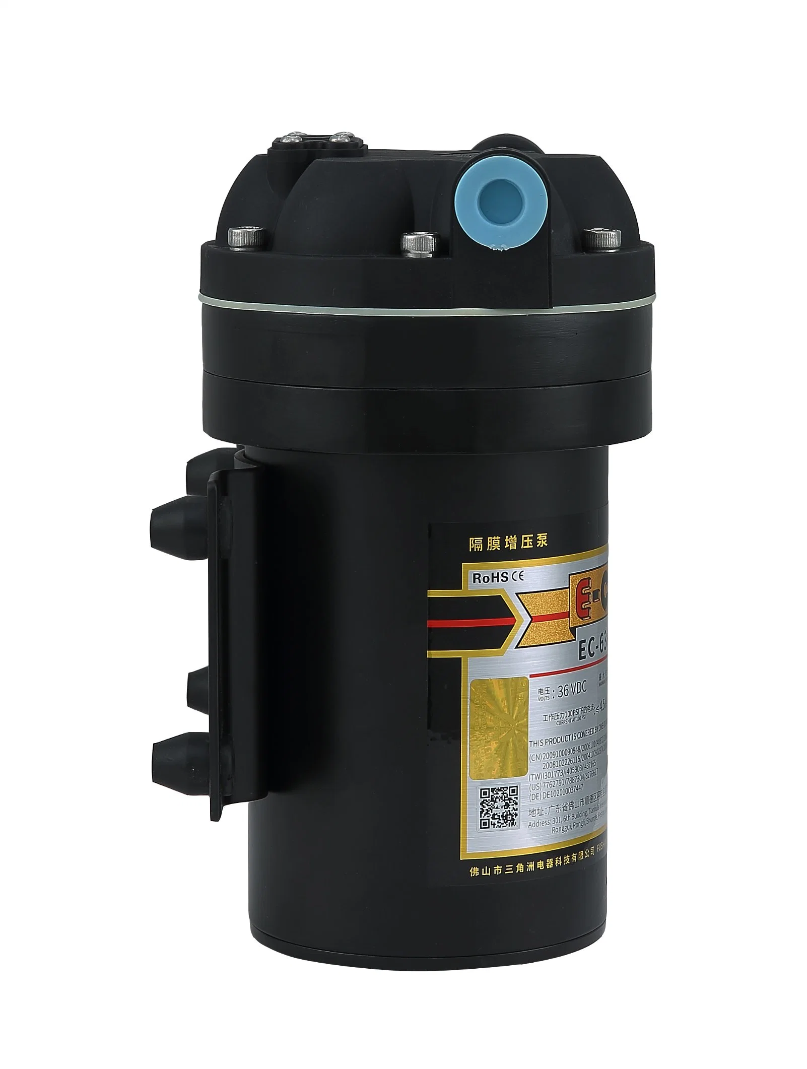 Pompe à eau 1200gpd Ultra Flow 7 l/min à 100 psi Max 170 psi osmose inverse commerciale 636