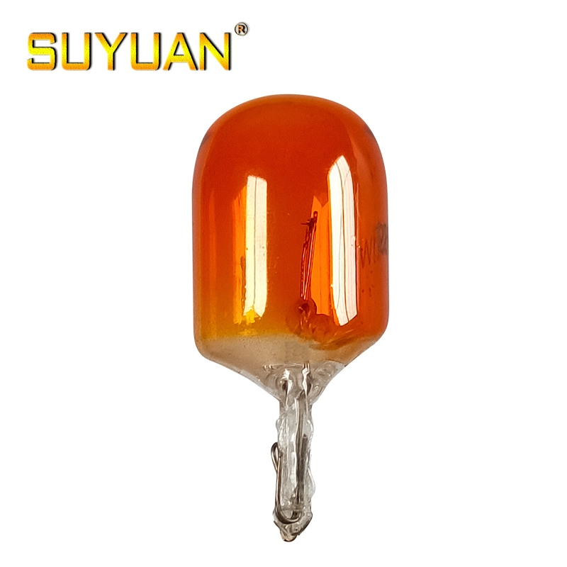 Long Life Amber Color 12V21W T20 Halogen Car Bulb W21W Turn Light